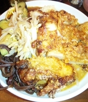 「あんかけＤＸ（中盛り＋半ライス＝サービス）980円」@旨辛ラーメン 表裏の写真