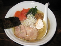 「塩ﾗｰﾒﾝ：700円（+焼きﾄﾏﾄ150円）」@RAMEN CiQUEの写真
