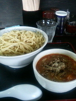 「坦々つけ麺（中盛）」@つけ麺 劉備 阿見店の写真