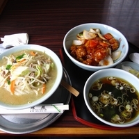 「タンメン６６０円＋ワンコイン丼５００円（平日ランチタイム）」@龍鳳の写真