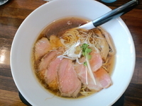 「醤油らーめん＋チャーシュー」@自家製麺ばくばくの写真