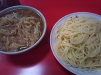 「野菜つけそば（中盛）」@丸長 目白店の写真