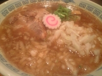 「極上煮干中華蕎麦+玉ねぎ」@麺や百日紅の写真