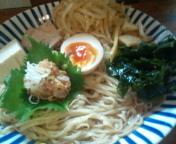 「特製冷やし麺(中盛)880円」@麺塾の写真