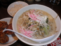 「塩力２号（８３０円）タンメン・唐揚げ３個・小ライス付き」@濃厚タンメン 塩力の写真