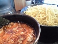 「辛味つけ麺中盛（700円）」@つけ麺屋 おやじの写真