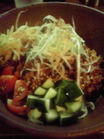 「季節限定　ジャージャー麺」@麺酒場 でめきんの写真