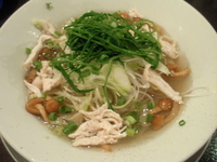 「冷やし鶏そば」@立ち呑み居酒屋 金町製麺の写真