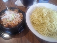 「【8月限定】石鍋 韓国風つけ麺(大盛り)￥750」@中華そば 伝堂の写真