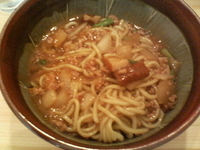 「雷々麺＋サービス小ライス」@あたりや食堂の写真