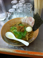 「塩ラーメン　渡り蟹だし」@覆麺 智の写真
