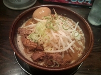 「骨太光麺(太麺/大盛/味玉サービス)」@光麺 六本木店の写真