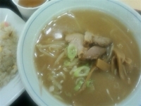 「半チャンラーメン（味噌）720円」@サッポロ西山ラーメンの写真