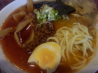 「雷醤醤油らーめん」@喝力屋の写真