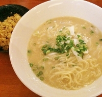 「軍鶏水炊きラーメン700円加哩飯（無料）」@鳥料理 有明の写真
