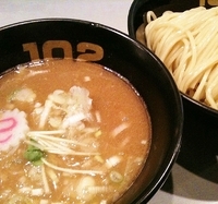 「つけめん（300g）800円 鶏×魚介（夜の部）」@つけめん102 大宮店の写真