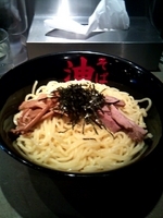 「辛味噌油そば」@東京油組総本店 渋谷組の写真