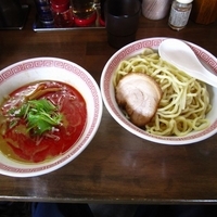 「どろどろ麻辣ごま味噌つけ麺（中盛/辛さ増し）７５０円」@大衆食堂 海十の写真