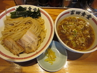 「つけそば（中）+ゆず　780円+20円=800円」@松戸中華そば 富田食堂の写真