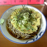 「冷やしかけそば＋かき揚げ天」@銀座堂の写真