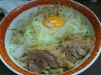 「小 汁なし 650円 + 80円」@ラーメン二郎 横浜関内店の写真