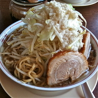 「ラーメン（￥600）野菜増し（￥100）」@のろし 安田店の写真