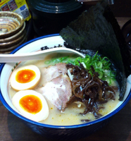 「のりと半熟卵らぁめん」@麺の坊 砦 新横浜ラーメン博物館店の写真
