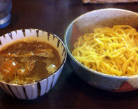 「柚子鰹あつもりそば（並250g）＋味付半熟卵」@中華そば 秋生の写真