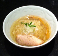 「ミニ焦がしGyu塩らぁ麺」@支那そばや 新横浜ラーメン博物館店の写真