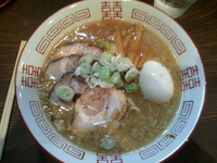 「味玉ちゃーしゅー豚骨ラーメン もろみ醤油」@麺屋たつみ 大心の写真