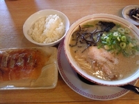 「梅ランチ (ラーメン、半餃子、ごはん)」@麺堂 香 高城店の写真