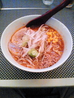 「RamenBank夏祭り特製みそラーメン１０００円」@Fine Tuned Ramen with Music Bee Hiveの写真