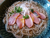 「鴨南そば大盛　1600円」@そば処 身麻呂の写真