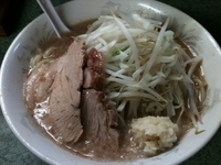 「小ラーメン・ニンニク（700円）」@ラーメン二郎 新宿小滝橋通り店の写真