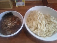 「つけ麺醤油大盛り(極薄ひらひら麺と通常麺のハーフ)￥800」@自家製麺 ラーメン慶の写真