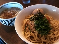 「岩塩うめしそつけ麺 780円＋味玉100円」@ラーメンアキラの写真
