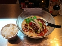 「【夏限定】冷し坦々麺 800 + ミニライス 50」@麺 やまらぁの写真