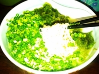 「アオサ入りネギラーメン」@らーめん まる玉 両国店の写真