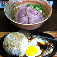 「油そば+鉄板めし」@ぼっけもんの写真