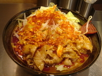 「鬼紅らーめん」@麺創研 紅 府中の写真