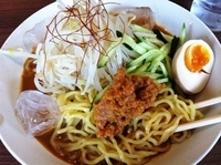 「冷やし坦々麺 720円」@横浜家系ラーメン たくみ家の写真