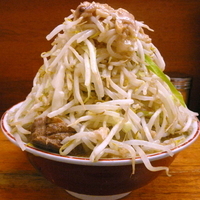 「大ラーメン 750円（ヤサイマシマシ・アブラ）」@ラーメン二郎 立川店の写真