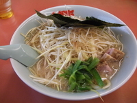 「塩ネギラーメン 690円＋携帯ｸｰﾎﾟﾝでネギ増し」@ラーメン山岡家 佐野店の写真