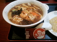 「五目そば(700円)ランチセット」@中華楼の写真