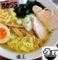 「とり塩＋味玉（800円）」@らーめんBOSSの写真