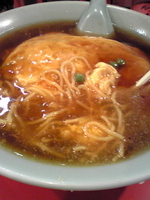 「カニ玉ソバ￥800」@十八番の写真