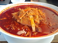 「カルビラーメン　激辛」@焼肉 友雅亭の写真