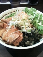 「トロ肉のせまぜそば（並）ニンニク無し」@濃厚担々麺 はなび 蟹江店の写真