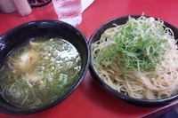 「塩つけ麺+葱トッピング」@大吾郎商店の写真