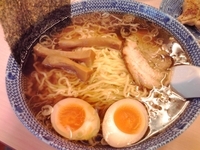 「醤油ラーメン(650円)＋味玉(50円)」@麺家 大勝軒 一之江店の写真
